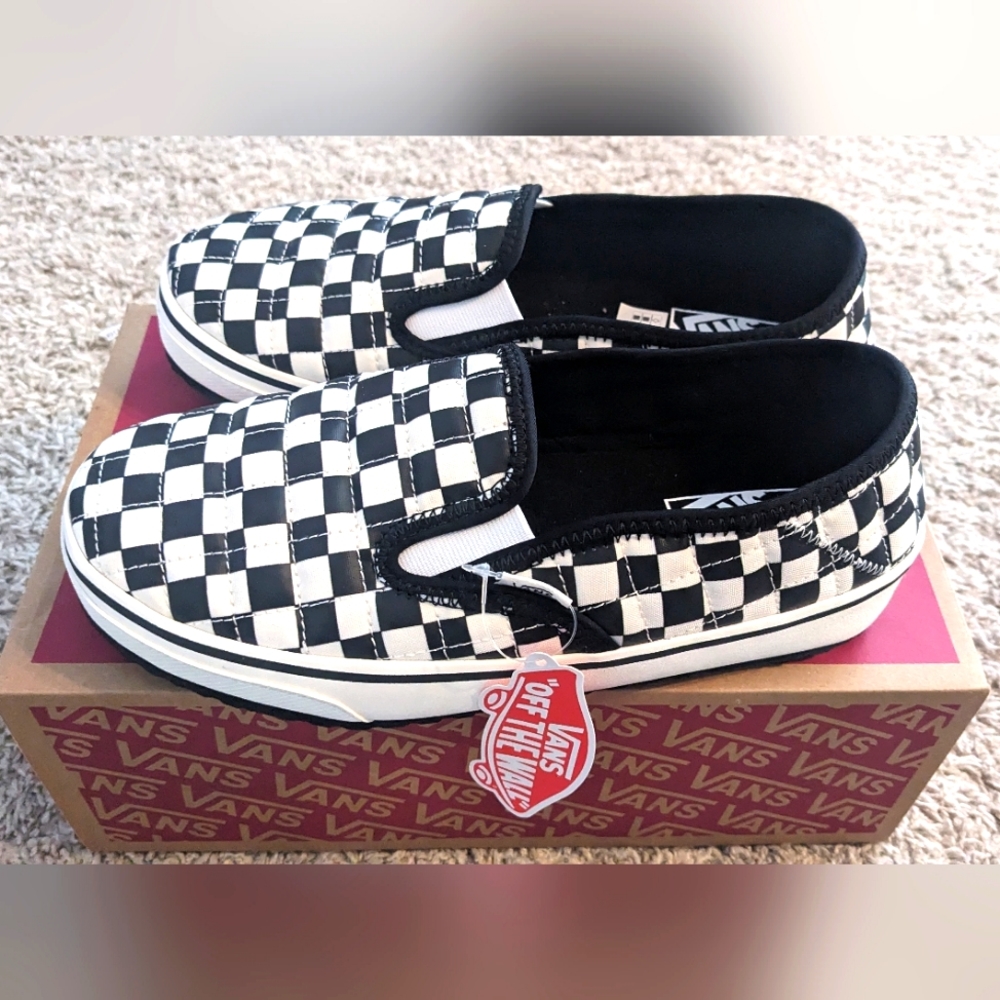 Vans Checkerboard Convertible Slip-Er 2 Ultracush Slippers M 7 W 8.5 Unisex NIB